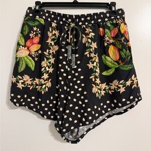 FARM Rio Tropical Garden Linen Blend Shorts